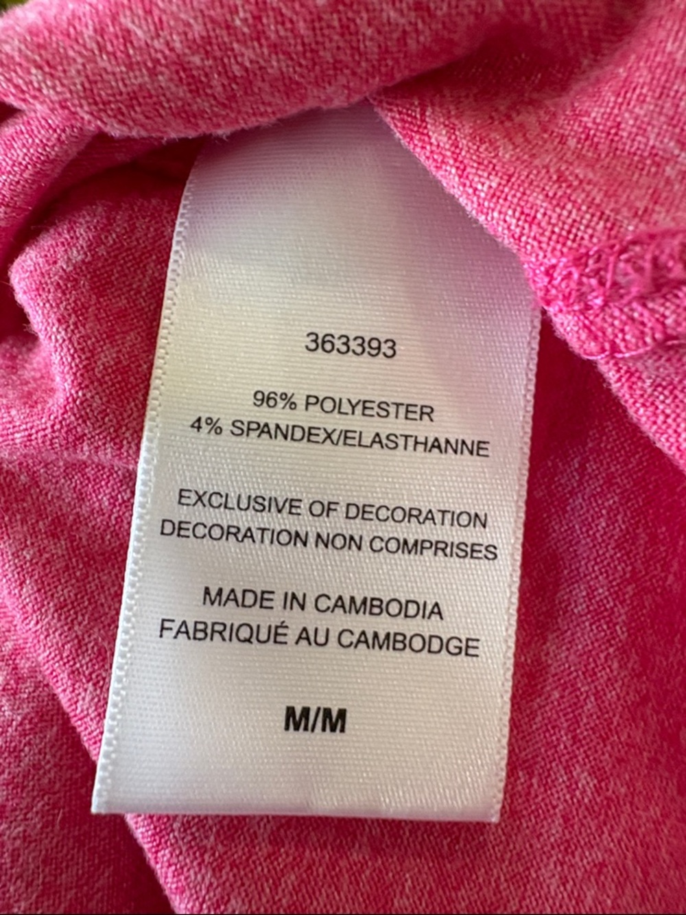 Champion Women’s V-Neck Tee in Heather Rose - Picture 4 of 4